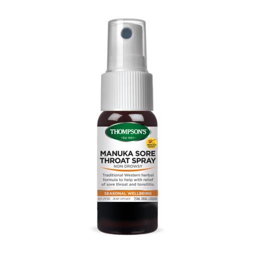 Thompsons Manuka Sore Throat Spray 25ml - QVM Vitamins™