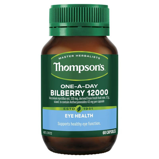 Thompsons One-A-Day Bilberry 12000mg 60 Tablets - QVM Vitamins™