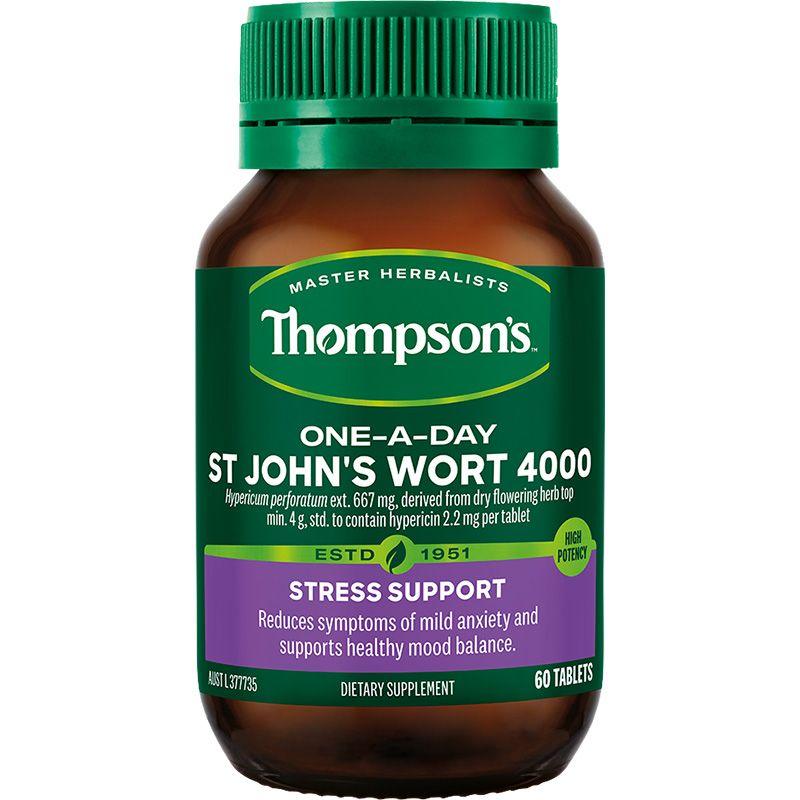 Thompsons One-A-Day St John Wort 4000mg 60 Tablets - QVM Vitamins™