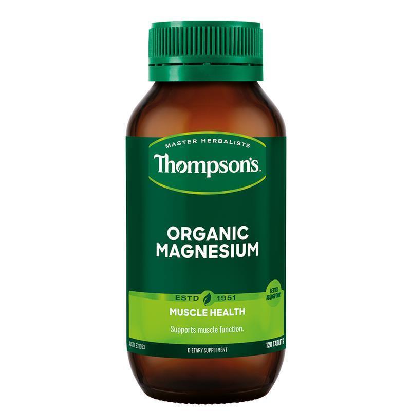 Thompsons Organic Magnesium 120 Tablets - QVM Vitamins™