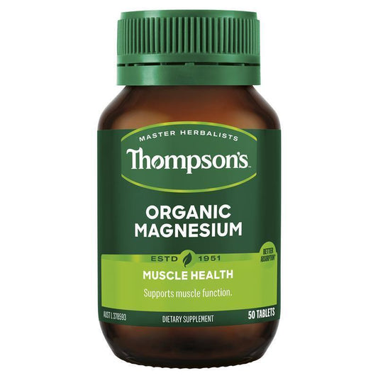 Thompsons Organic Magnesium 50 Tablets - QVM Vitamins™