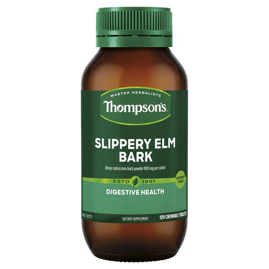 Thompsons Slippery Elm Bark 800mg 120 Tablets - QVM Vitamins™