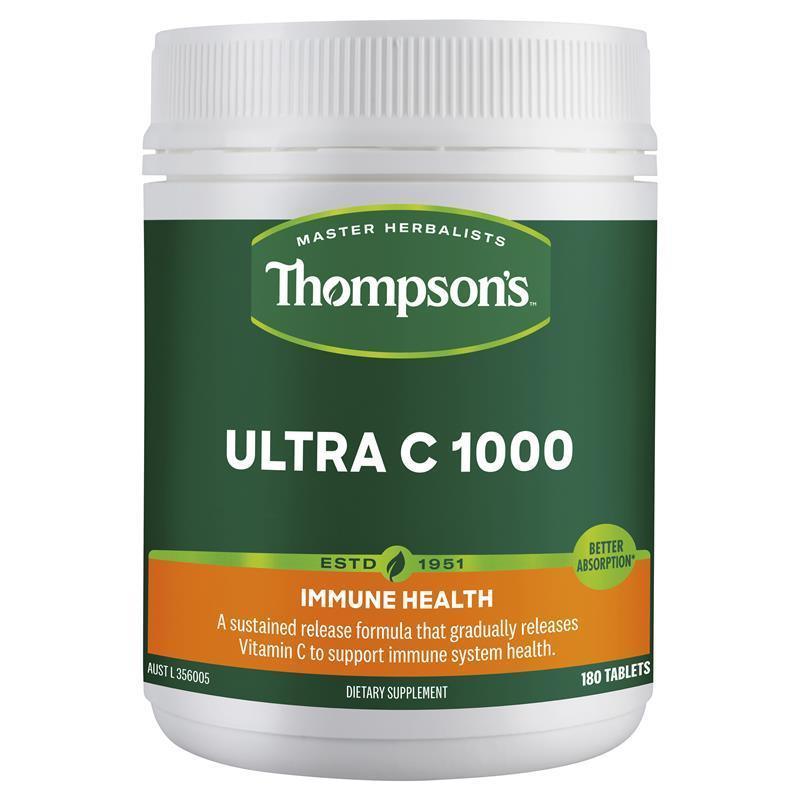 Thompsons Ultra C 1000mg 180 Tablets - QVM Vitamins™