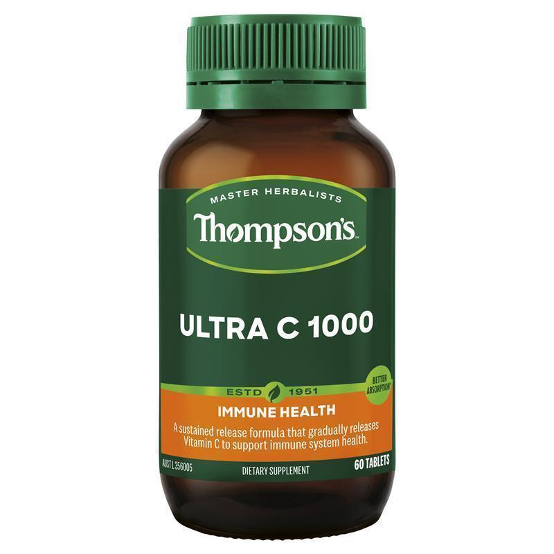 Thompsons Ultra C 1000mg 60 Tablets - QVM Vitamins™