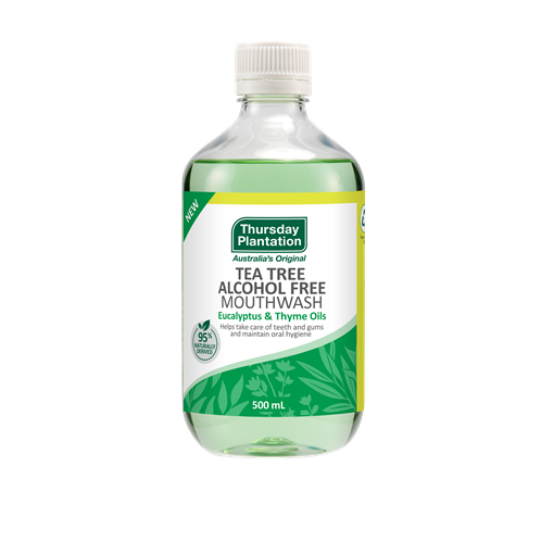 Thursday Plantation Alcohol Free Mouthwash Eucalyptus/Thyme 500ml - QVM Vitamins™