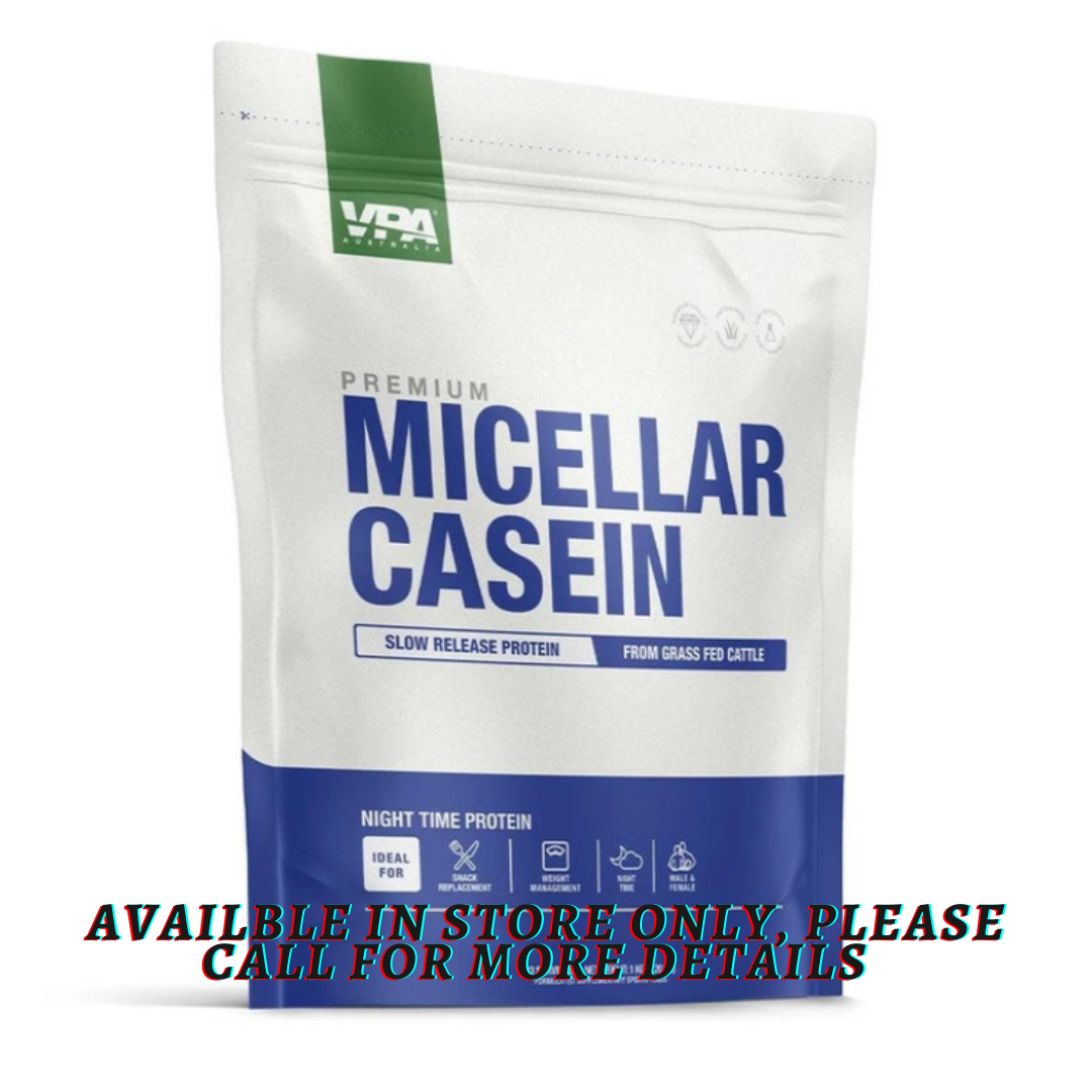 VPA Micellar Casein - 1kg (33 Serves) - QVM Vitamins™