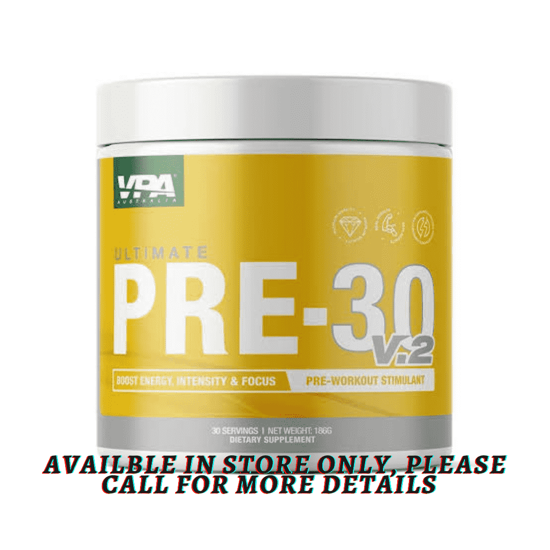 VPA Pre-30 V2 (Pre-Workout) - 186g (30 Serves) - QVM Vitamins™