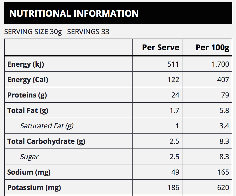 VPA Whey Premium Protein (WPC) - 1kg (33 Serves) - QVM Vitamins™