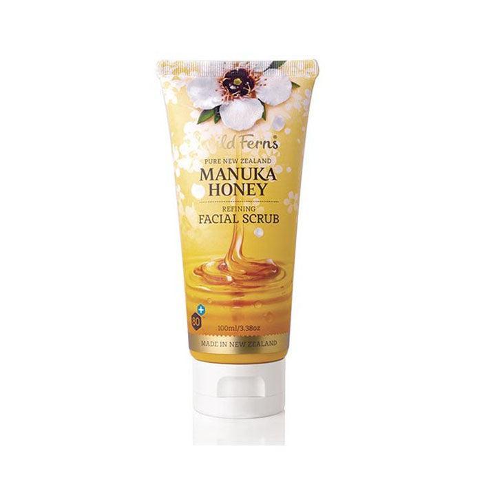Wild Ferns Manuka Honey Refining Facial Scrub 100ml - QVM Vitamins™