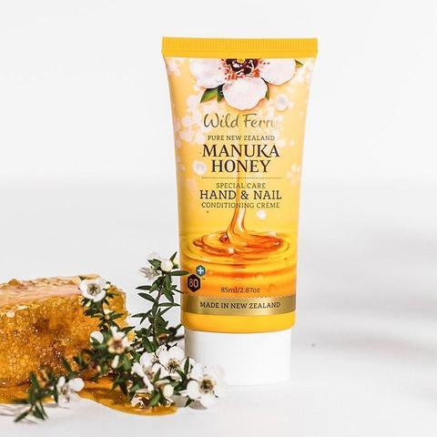 Wild Ferns Manuka Honey Special Care Hand and Nail Conditioning Crème 85 ml - QVM Vitamins™