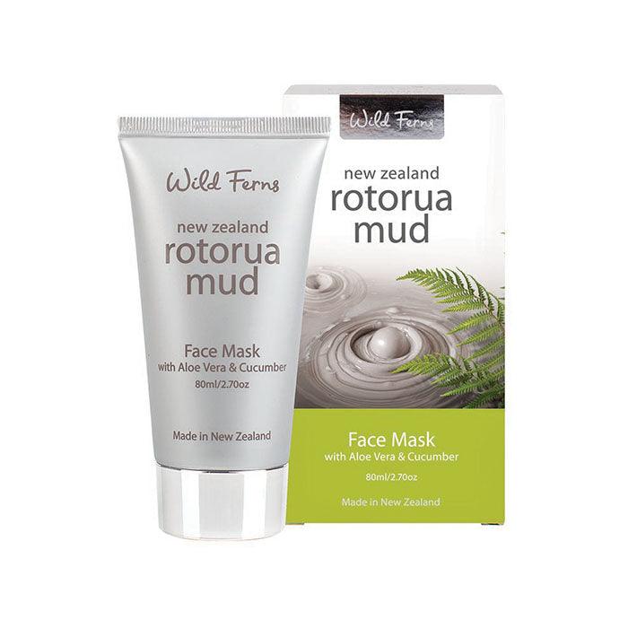 Wild Ferns Rotorua Mud Face Mask with Aloe Vera and Cucumber 80ml - QVM Vitamins™