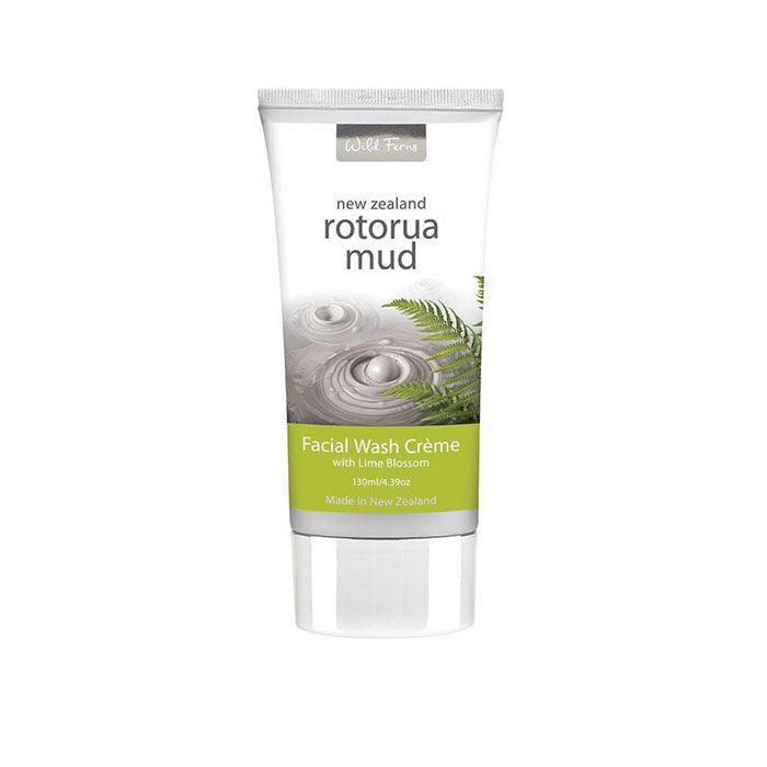 Wild Ferns Rotorua Mud Facial Wash Creme with Lime Blossom 130ml - QVM Vitamins™