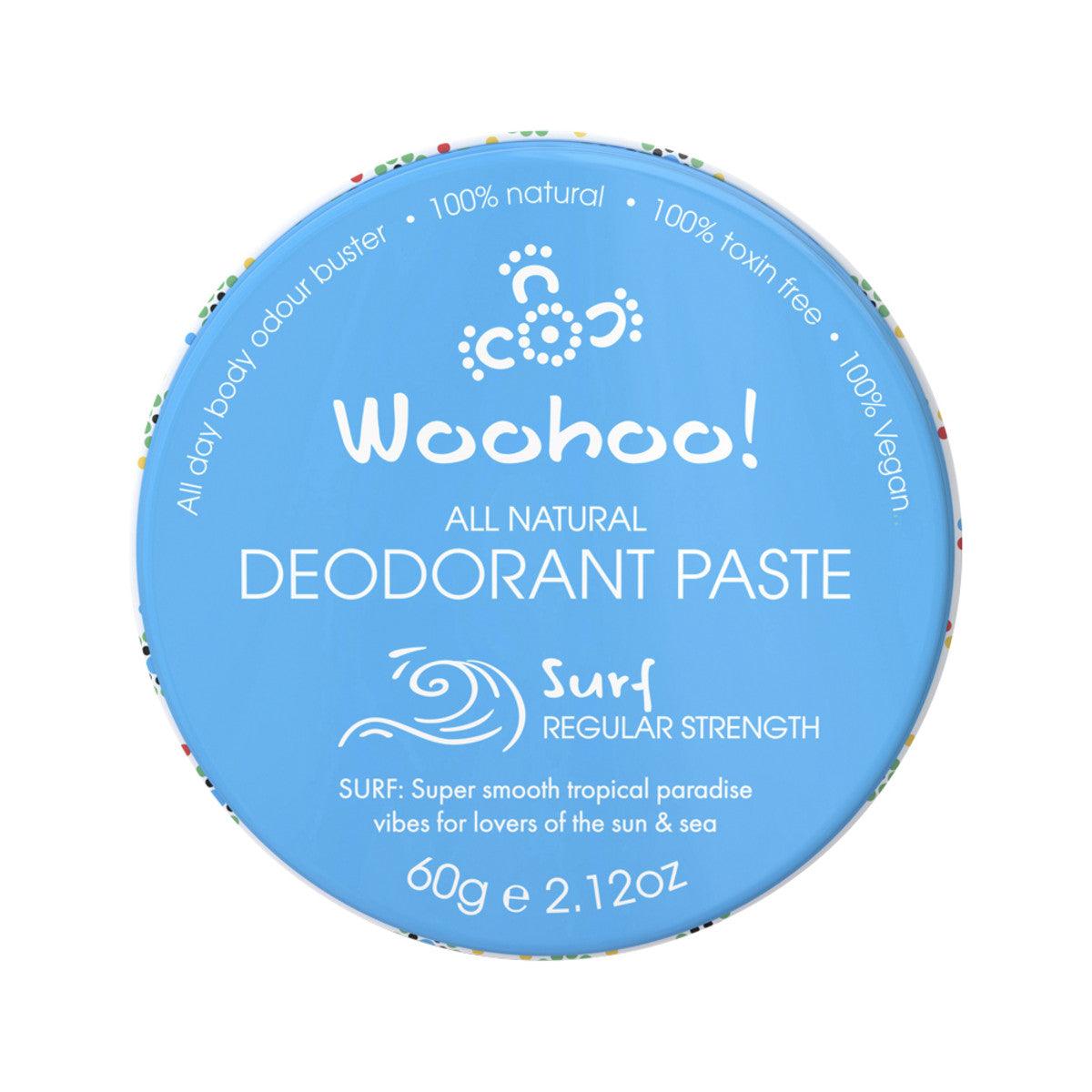 Woohoo Deodorant Paste Surf 60g - QVM Vitamins™